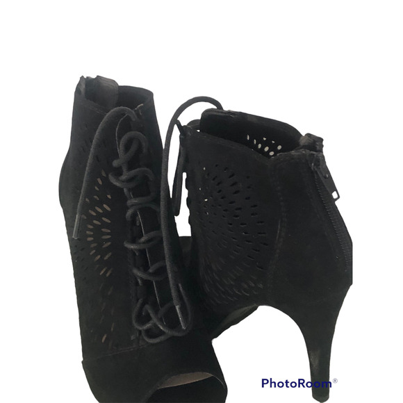 FARGALIEIPDS WOMENS CAGED SHOES BLK SIZE 8 - Picture 4 of 5